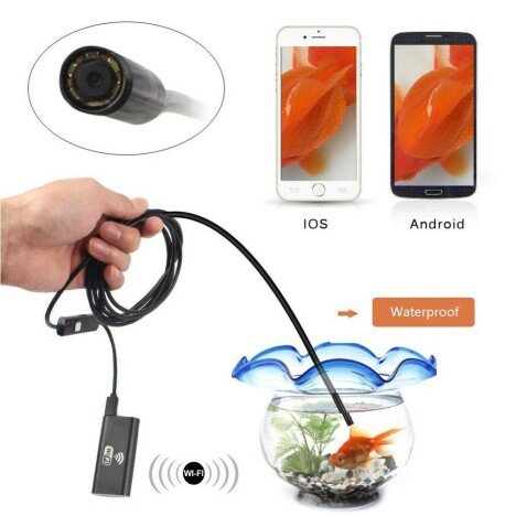 Camera Endoscop Inspectie Auto iUni M3, lungime 5 metri, Wireless cu conectare la telefon IOS, Andro